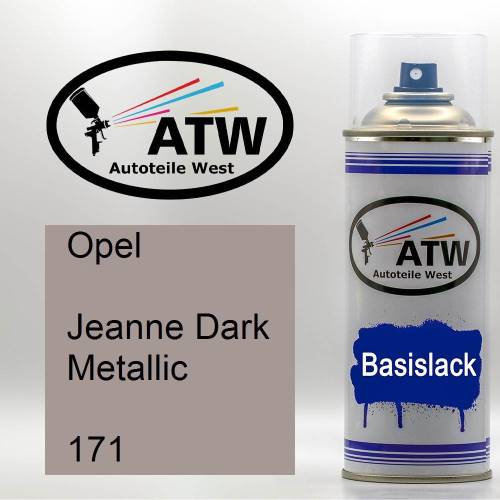 Opel, Jeanne Dark Metallic, 171: 400ml Sprühdose, von ATW Autoteile West.